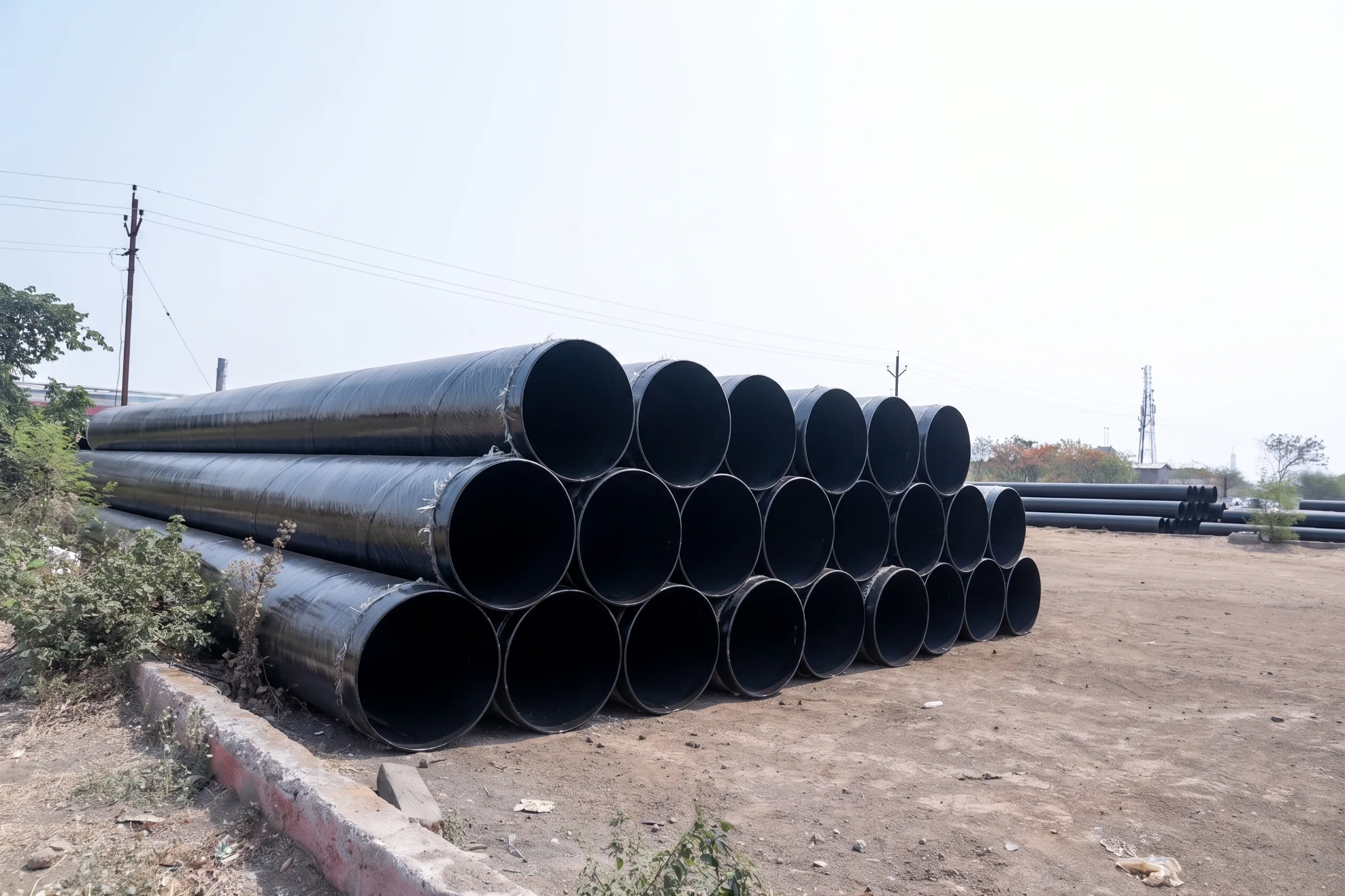 CTE coated HSAW pipes at MTL Pipes
